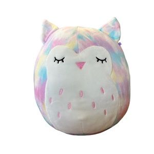 Squishmallows Original 8” Lesedi the Owl Pastel Tie Dye Rainbow  2021